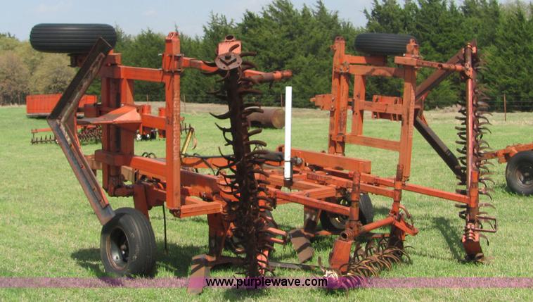image for item 3628 Richardson three section 20' sweep plow with treaders