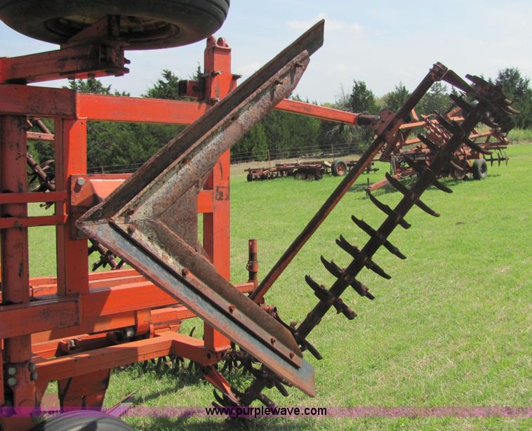 image for item 3628 Richardson three section 20' sweep plow with treaders