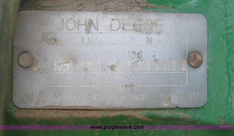 image for item 6169 1995 John Deere 8300 MFWD tractor