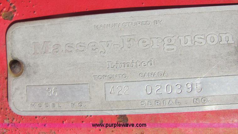 image for item 6737 Massey-Ferguson 36 side rake