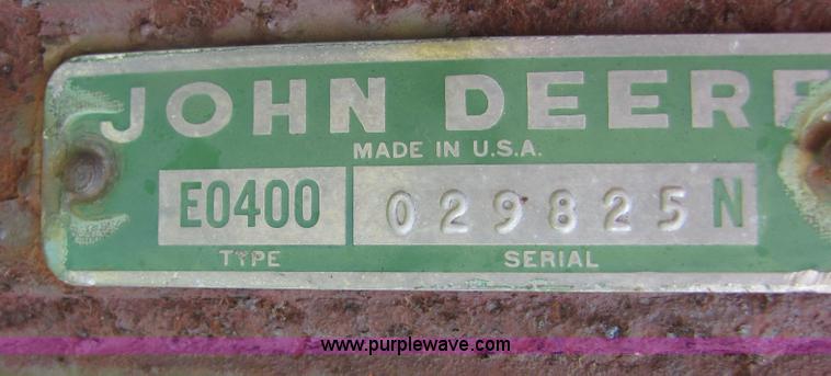 image for item 6758 John Deere 400 rotary hoe