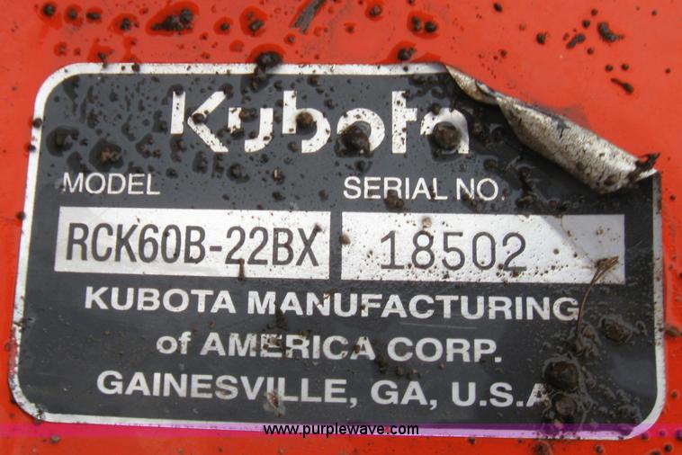 image for item 2132 2001 Kubota BX2200 riding lawn mower