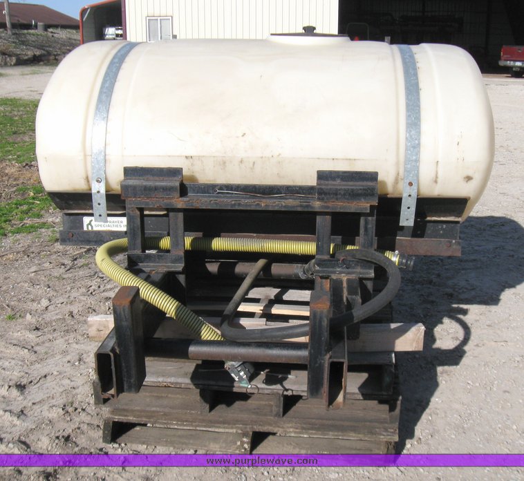 image for item 2134 Sprayer Specialties 300 gallon eliptical tank with tractor mount bracket
