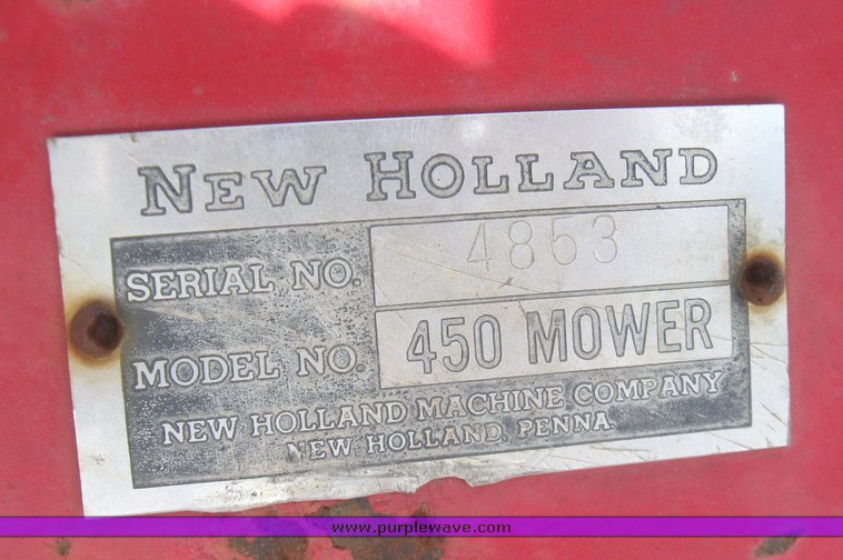 image for item 2143 New Holland 450 7' sickle mower