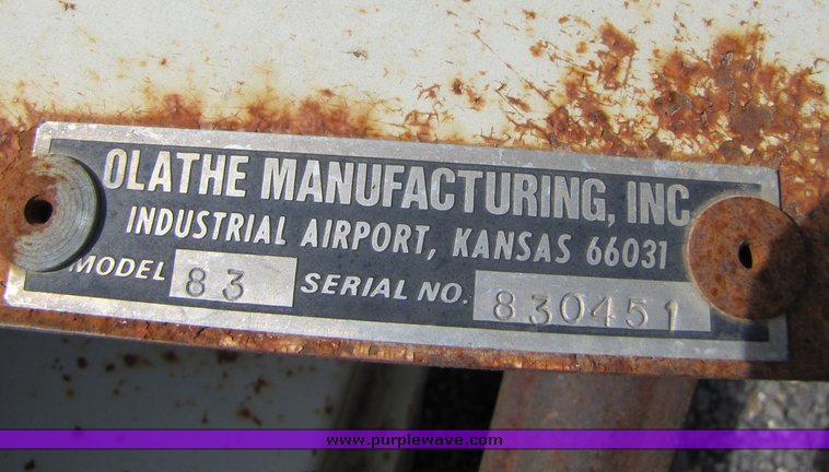 image for item 3012 Olathe 83 5' aerator