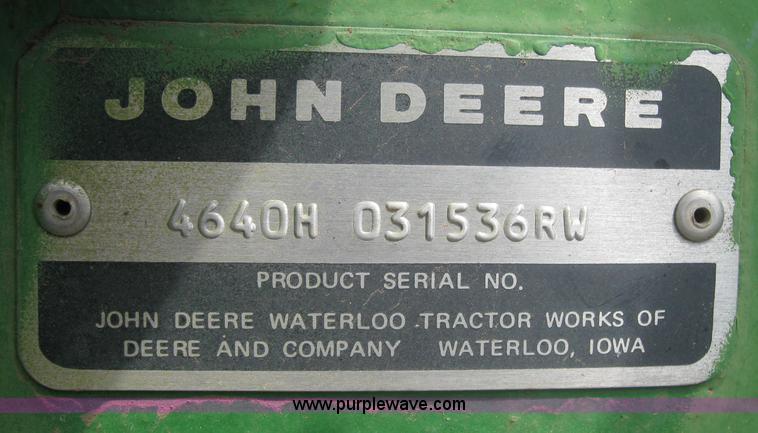 image for item 3980 John Deere 4640 tractor
