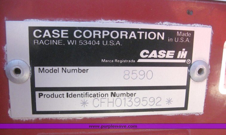 image for item 6157 1999 Case 8590 large square baler