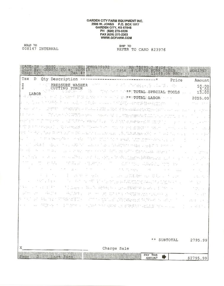 image for item 6157 1999 Case 8590 large square baler