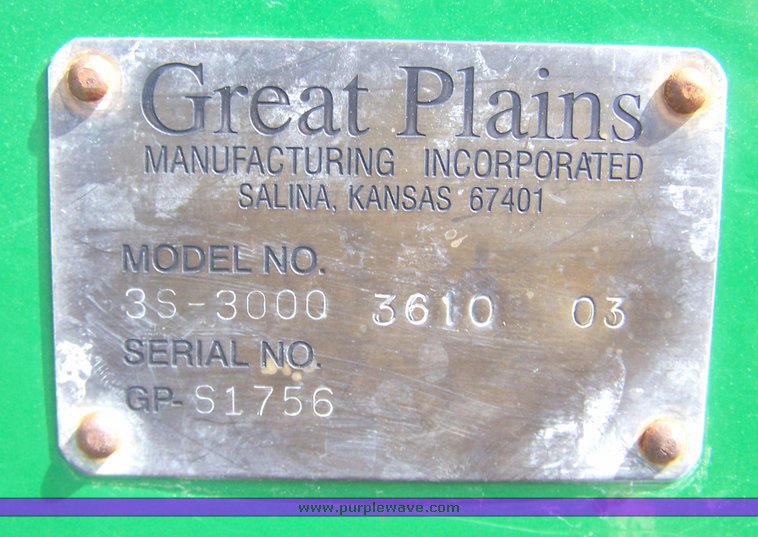 image for item 8100 Great Plains GPS1756 drill