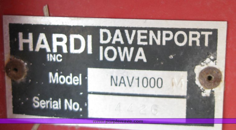 image for item 8656 Hardi NAV1000 sprayer