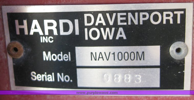 image for item 8657 Hardi NAV1000M sprayer