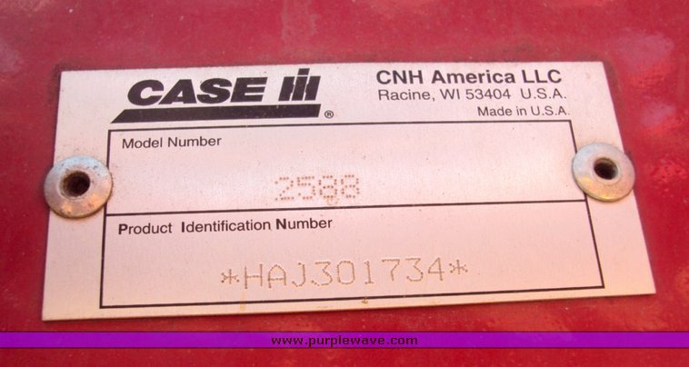 image for item 9501 2007 Case IH 2588 combine