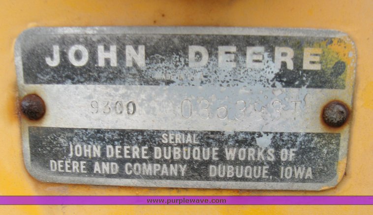 image for item 2130 John Deere 9300 backhoe attachment