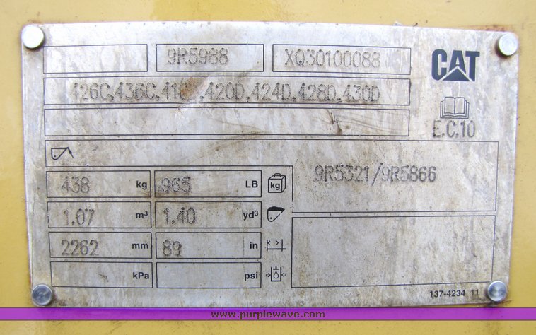 image for item 2150 2003 Caterpillar 420D loader backhoe