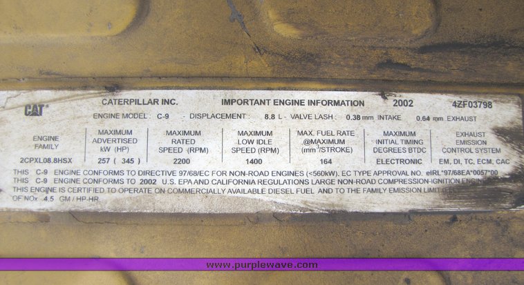 image for item 2154 2002 Caterpillar 330C hydraulic excavator