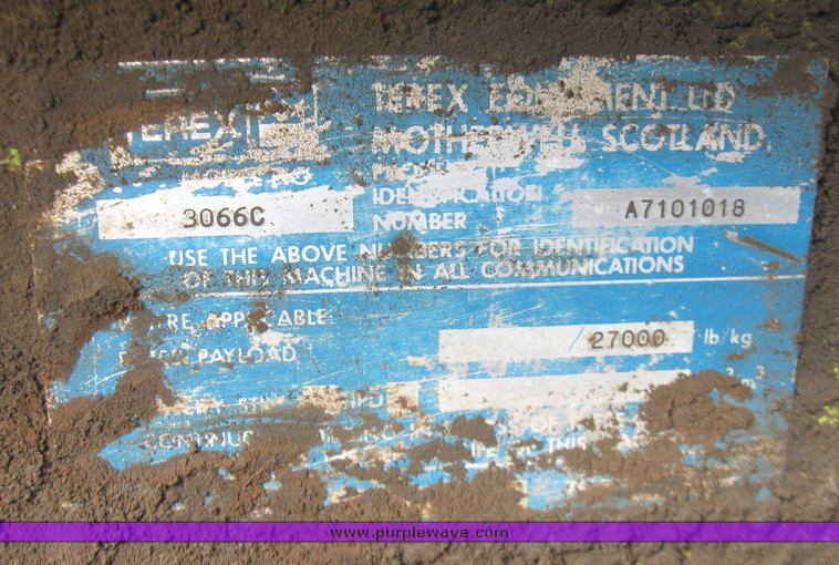 image for item 2162 1996 Terex 3066C articulating dump truck