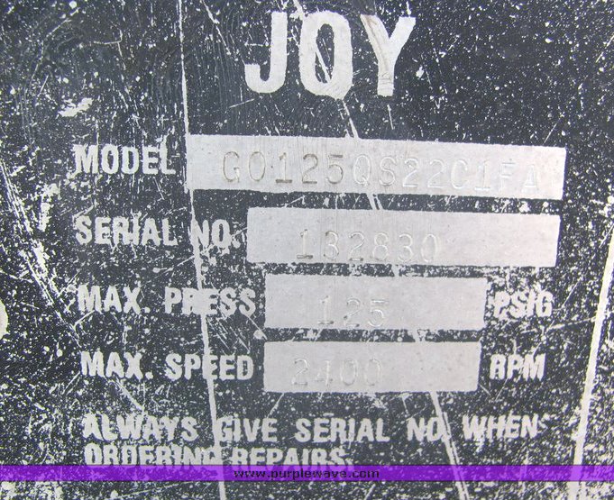 image for item 3089 Joy air compressor