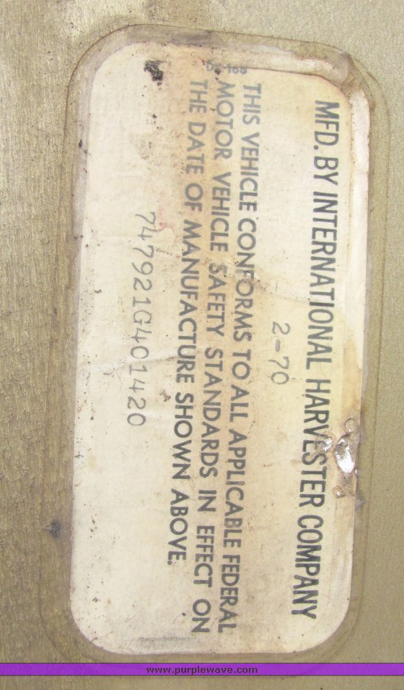 image for item 3140 1970 International Fleetstar 1910 water truck