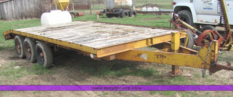 image for item 3148 1974 Miller RH 24' triple axle trailer
