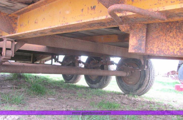 image for item 3148 1974 Miller RH 24' triple axle trailer