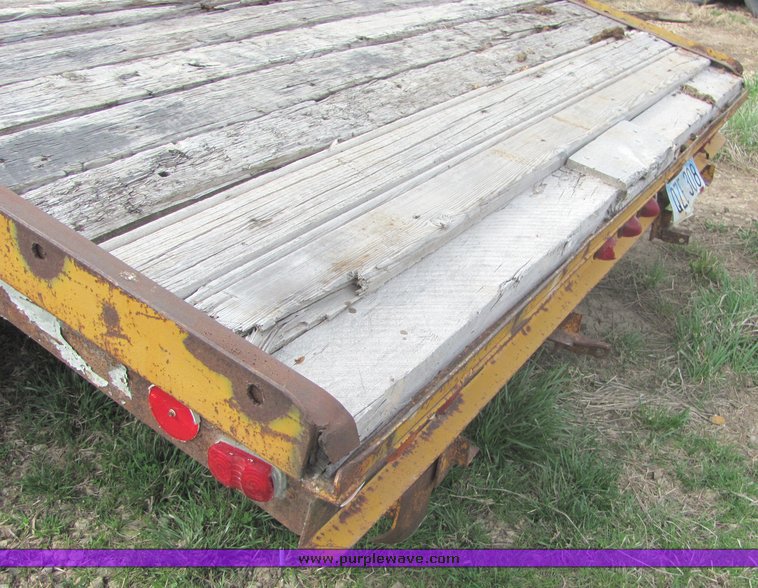image for item 3148 1974 Miller RH 24' triple axle trailer