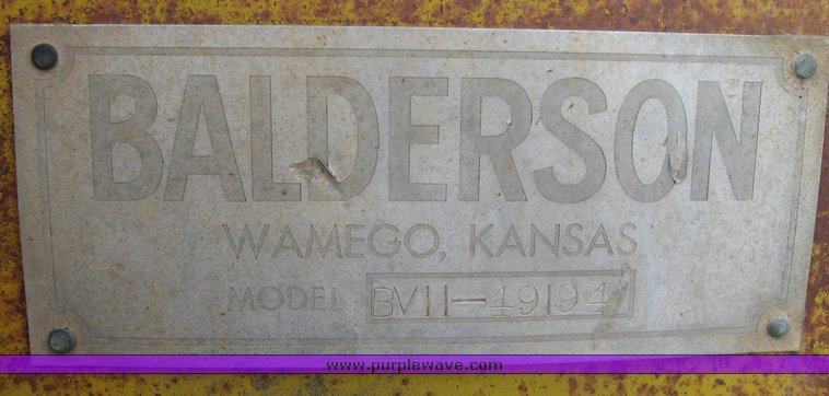 image for item 3408 Balterson 11' snow V-blade