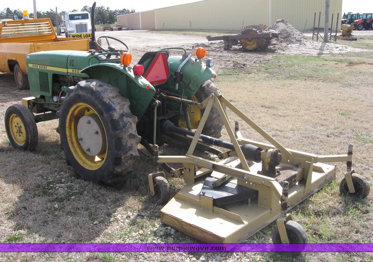 image for item 3410 John Deere 850 tractor with Landpride 6' finishing mower