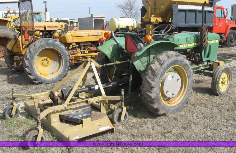 image for item 3410 John Deere 850 tractor with Landpride 6' finishing mower