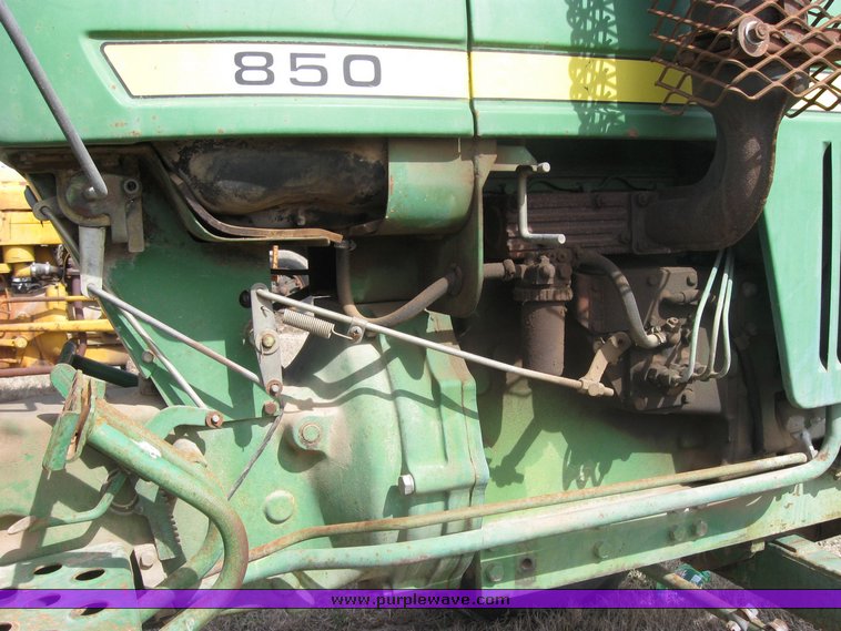 image for item 3410 John Deere 850 tractor with Landpride 6' finishing mower