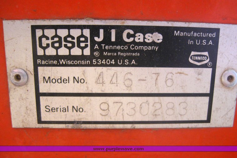image for item 3416 Case 446 garden tractor with seven attachments