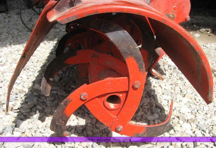 image for item 3416 Case 446 garden tractor with seven attachments