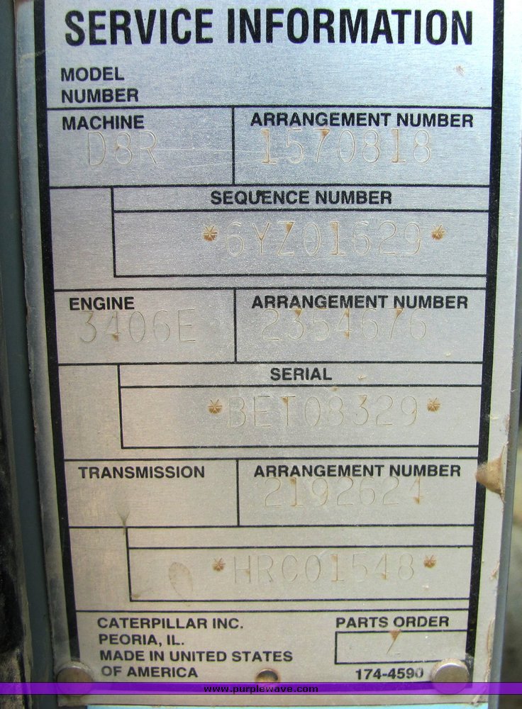 image for item 3512 2004 Caterpillar D8RII dozer
