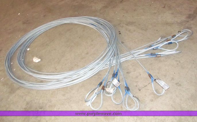 image for item 4036 (6) Certex 22' 3/8" choker cables