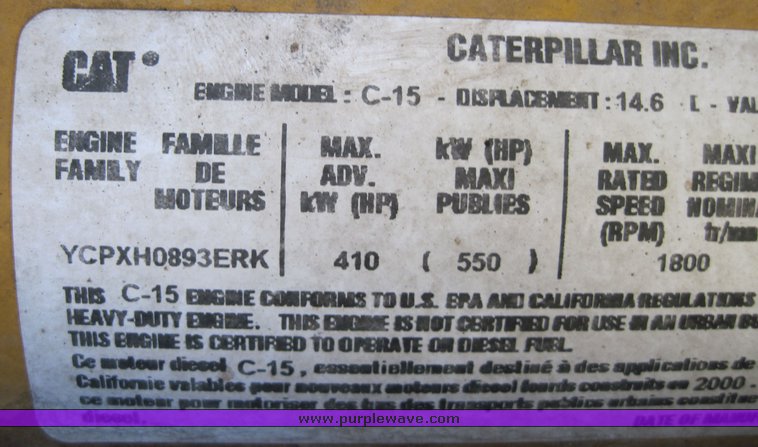 image for item 4597 2001 Kenworth Construct T800 semi truck