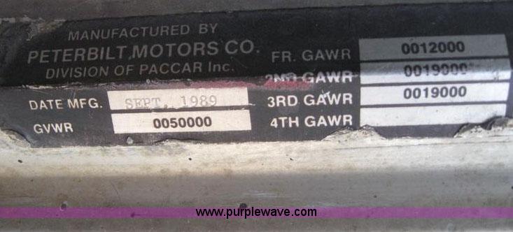 image for item 6164 1990 Peterbilt Conventional 378 dump truck