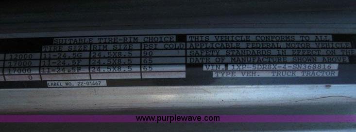 image for item 6165 1995 Peterbilt 379 dump truck