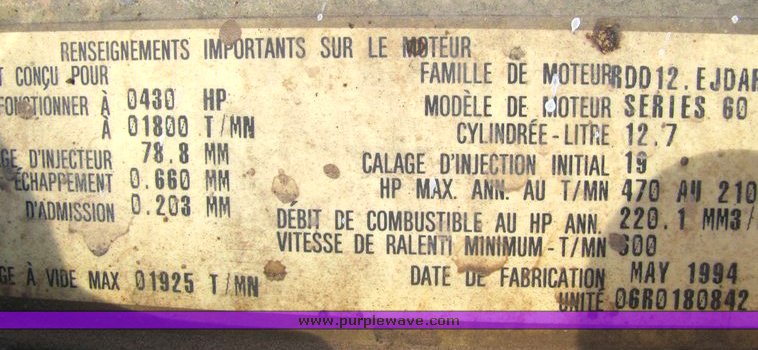 image for item 6165 1995 Peterbilt 379 dump truck