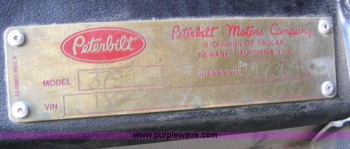 image for item 6166 1992 Peterbilt Conventional 379 dump truck