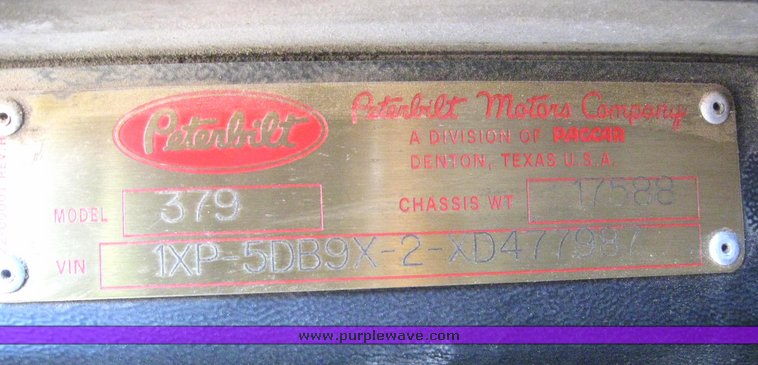 image for item 6182 1999 Peterbilt Conventional 379 dump truck