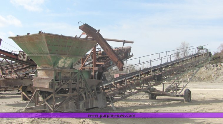 image for item 6757 Barber Green radial stacker with feed hopper