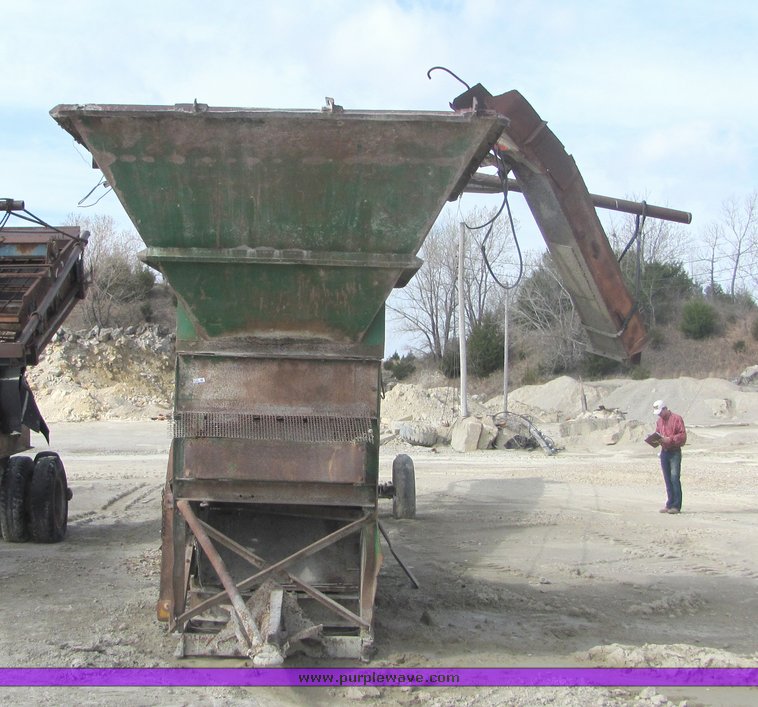 image for item 6757 Barber Green radial stacker with feed hopper