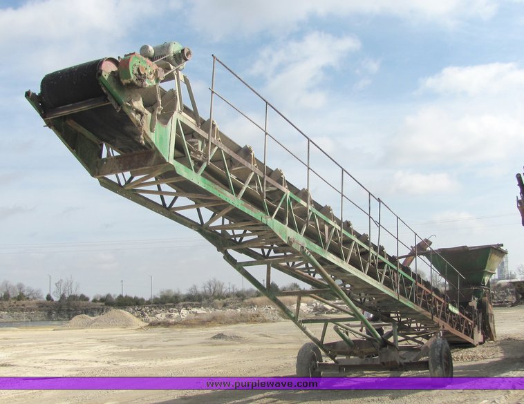 image for item 6757 Barber Green radial stacker with feed hopper