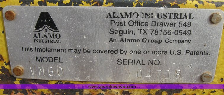 image for item 9008 Alamo 5' hydraulic mower deck