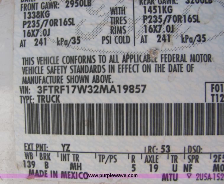 image for item 9039 2005 Ford F350 Super Duty pickup