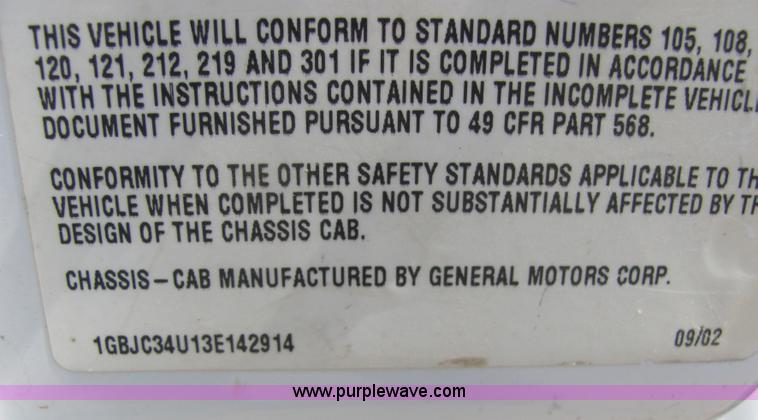 image for item 9041 2003 Chevrolet C3500 Silverado pickup