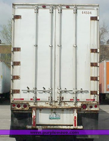 image for item 1002 1983 Dunham dry van semi trailer