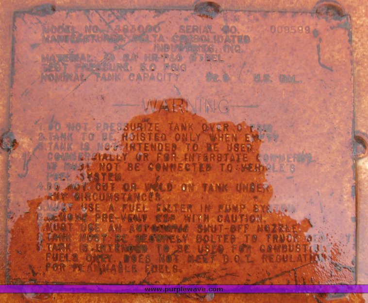 image for item 3010 52 gallon L shaped fuel tank