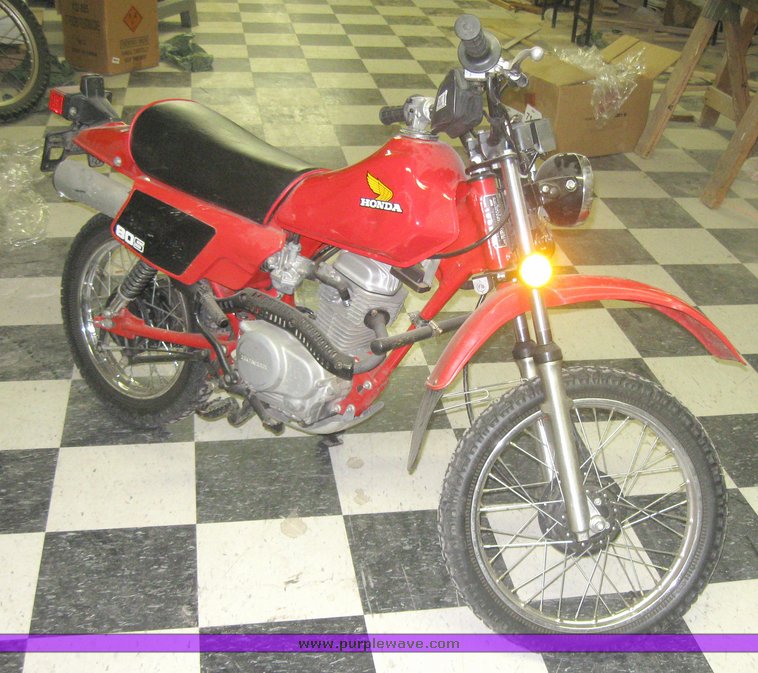 image for item 3987 1983 Honda XL80S Red Racer motorcycle