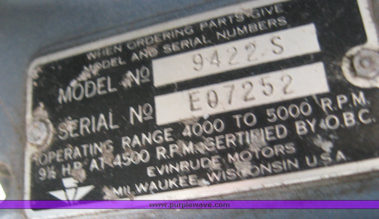 image for item 5591 1975 Landa aluminum V-bottom boat