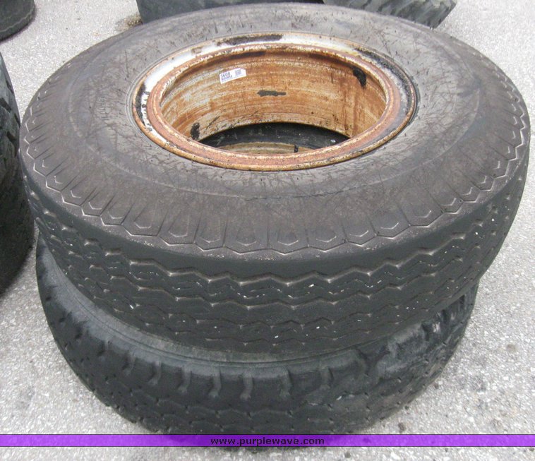 image for item 5608 (3) 11.00-20 tires and wheels